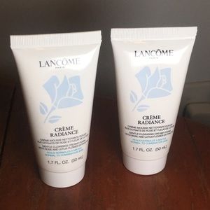 2x Lancome Creme Radiance face wash travel size